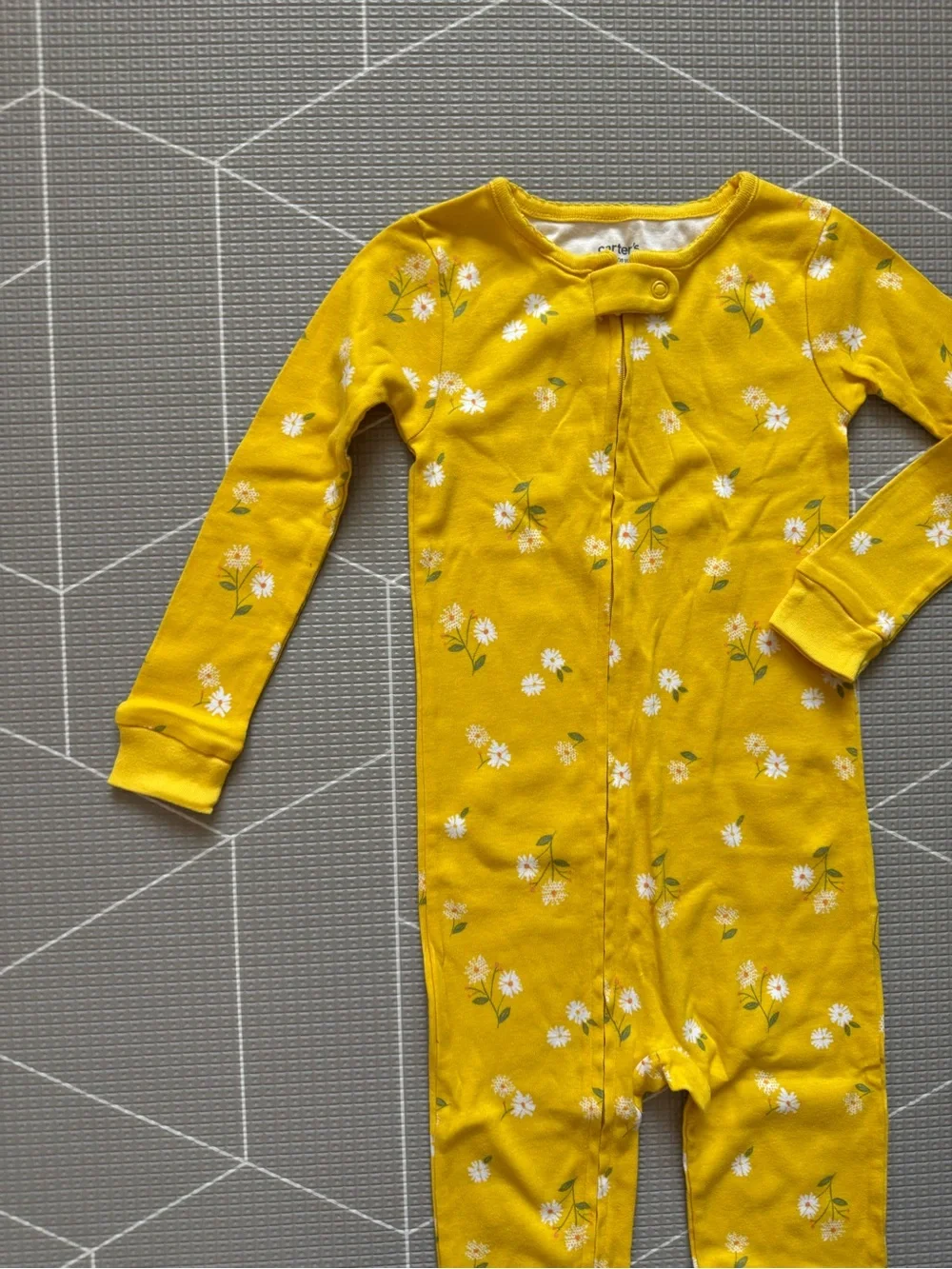 Carters|Baby girl/toddler long sleeve One-Piece footless Pajamas,ditsy florals•